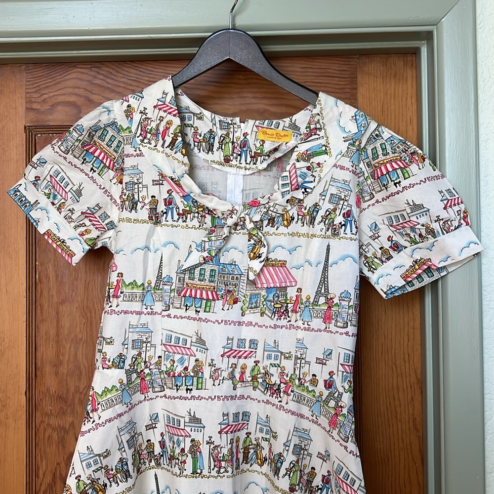 Rare Bernie Dexter made in the US swinging rockabilly dress Sweet 16 NWOT - Picture 3 of 10